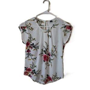 SHEIN Elegant‎ Floral Print Sleeveless Summer Blouse - H033